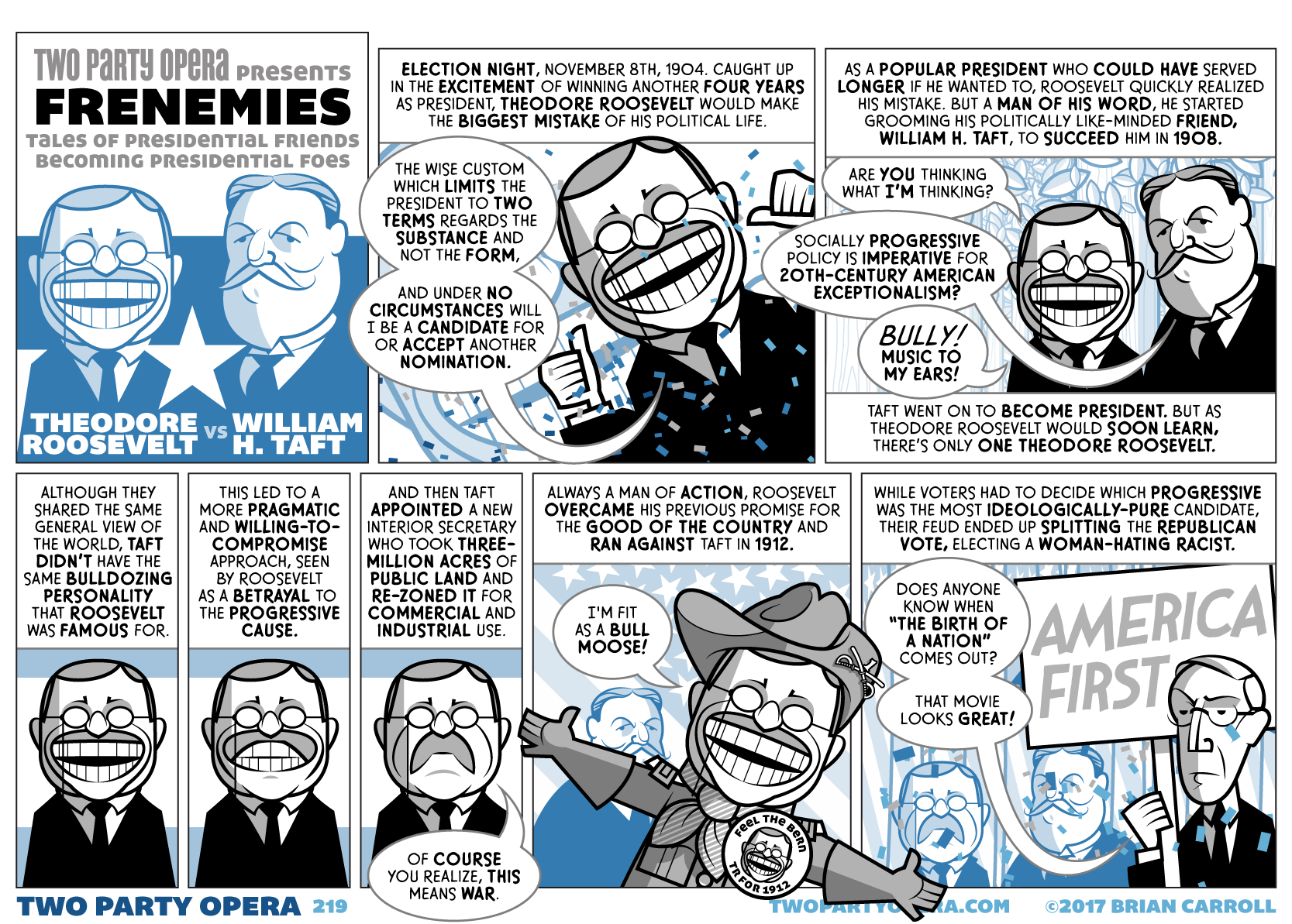 Frenemies – Theodore Roosevelt VS William H. Taft