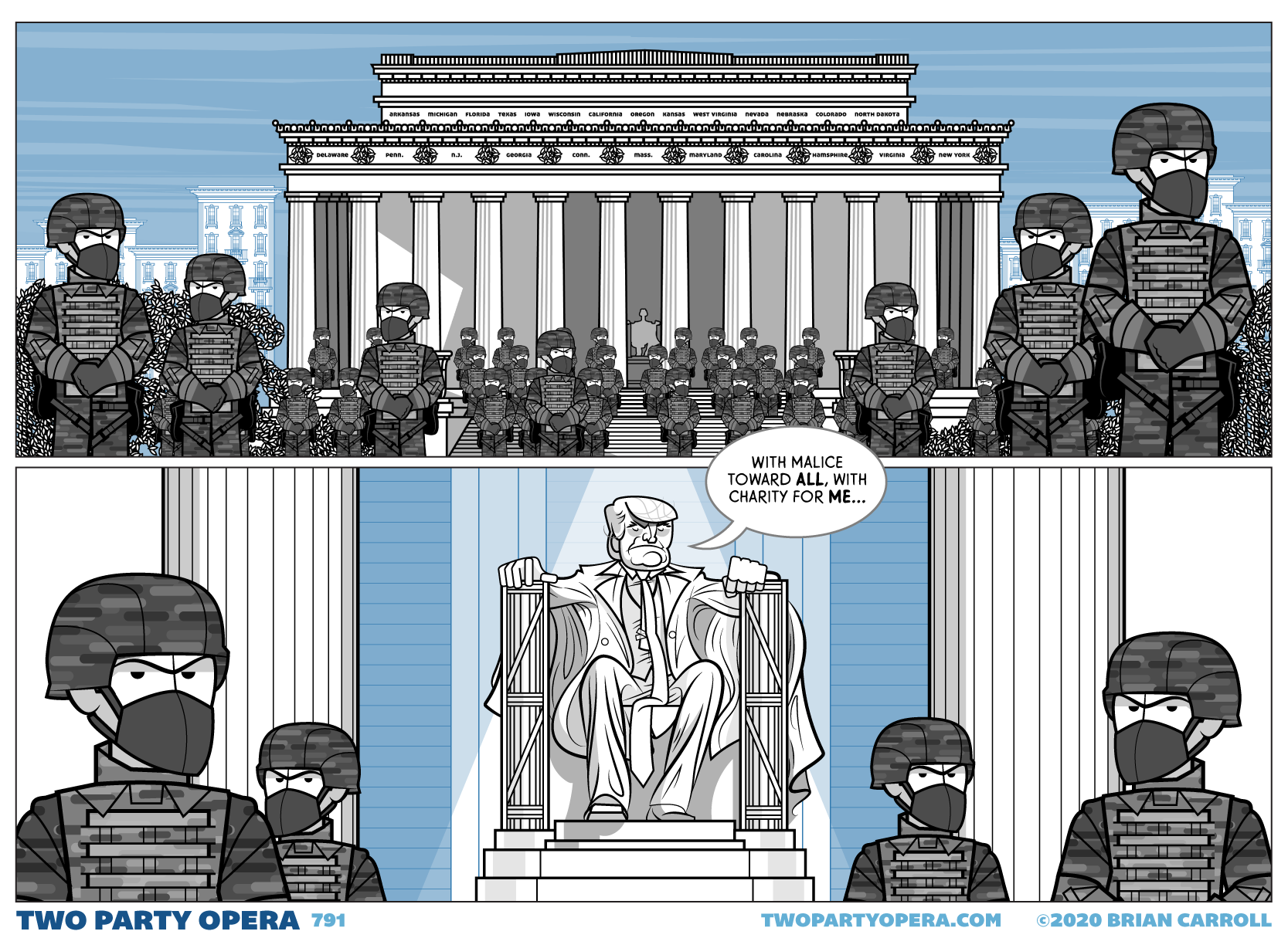 Lincoln Memorial Defaced